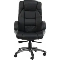 Norman Executive Office Chair - Black, Leather