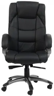 Norman Executive Office Chair - Black, Leather image