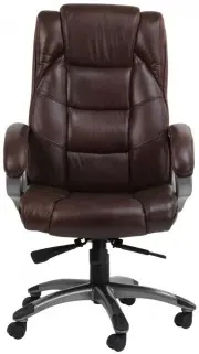 Norman Executive Office Chair - Brown, Leather