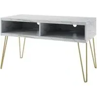 Novogratz Athena TV Stand up to 42in - White Marble