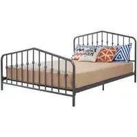 Novogratz Bushwick Metal Bed Frame - Grey