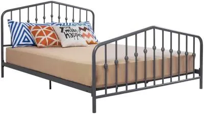 Novogratz Bushwick Metal Bed Frame - Grey