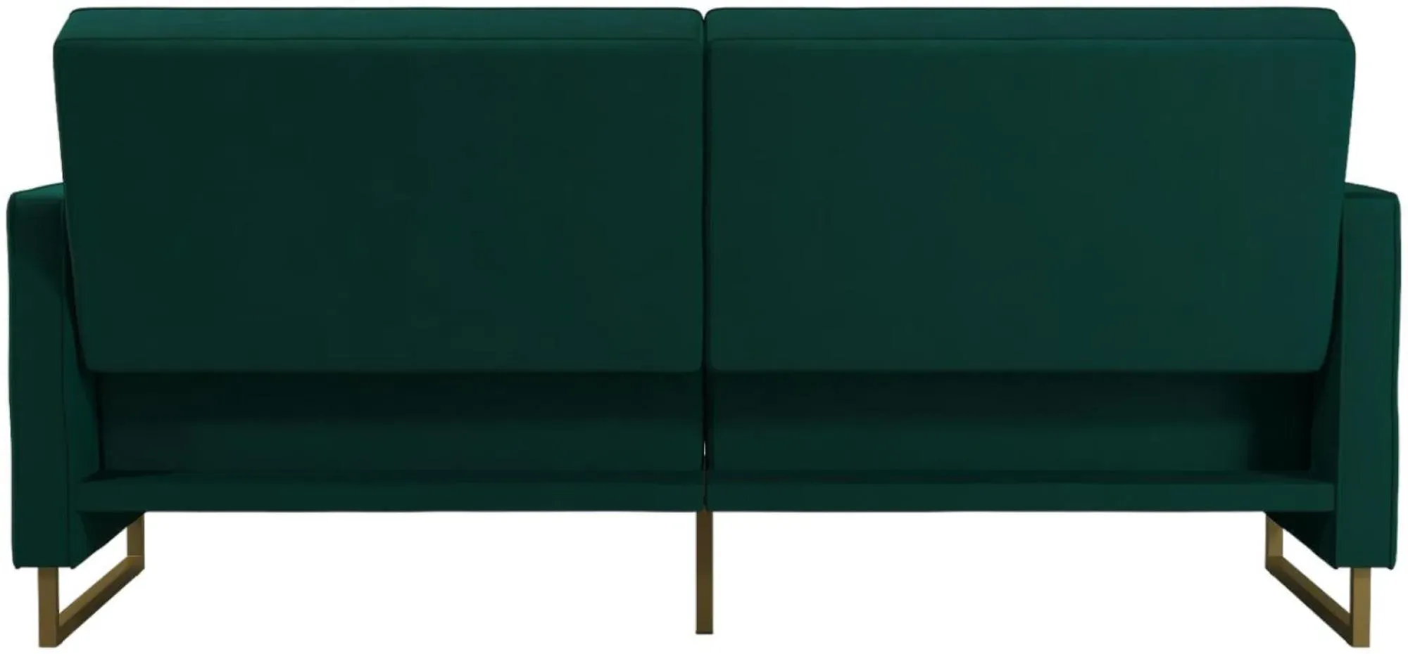 Novogratz Skylar Sofa Bed - Green, Velvet