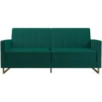 Novogratz Skylar Sofa Bed - Green, Velvet