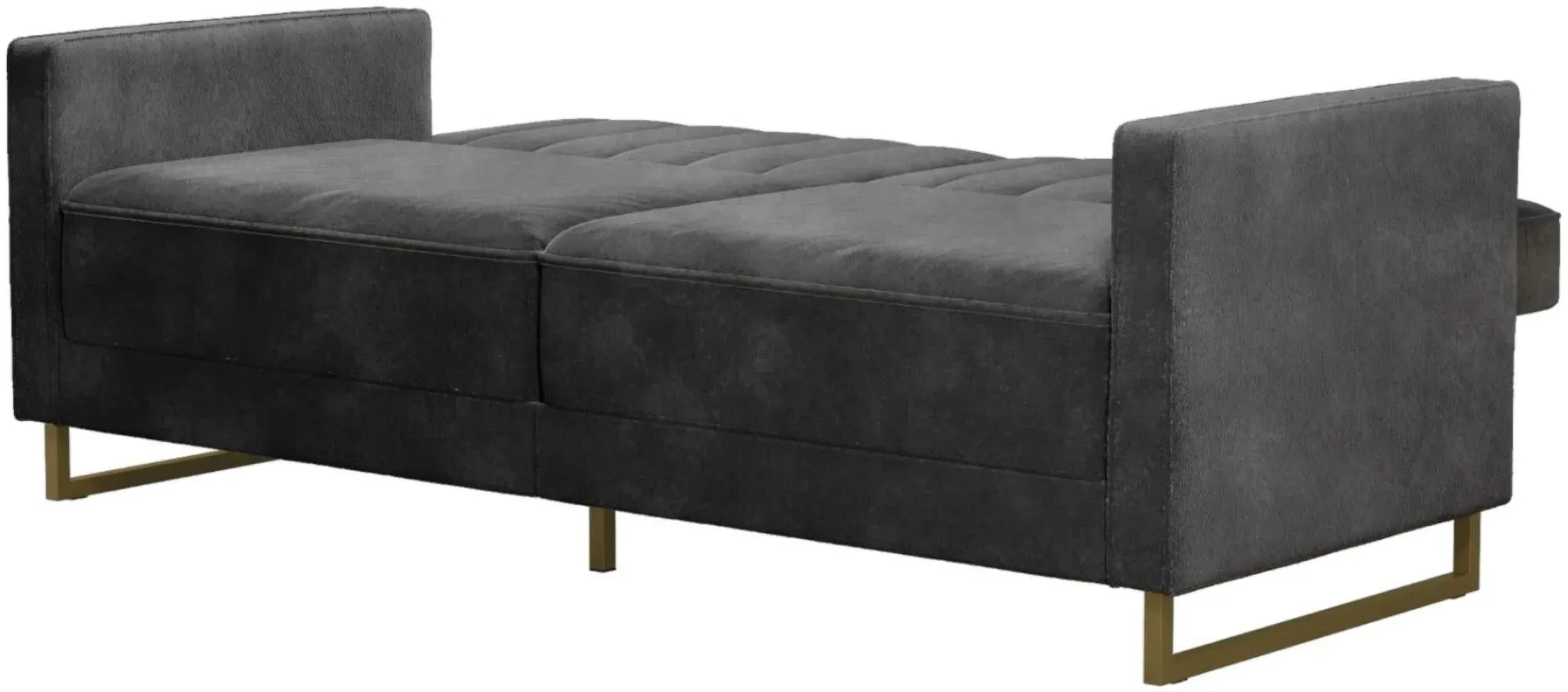 Novogratz Skylar Sofa Bed - Grey, Velvet