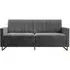 Novogratz Skylar Sofa Bed - Grey, Velvet