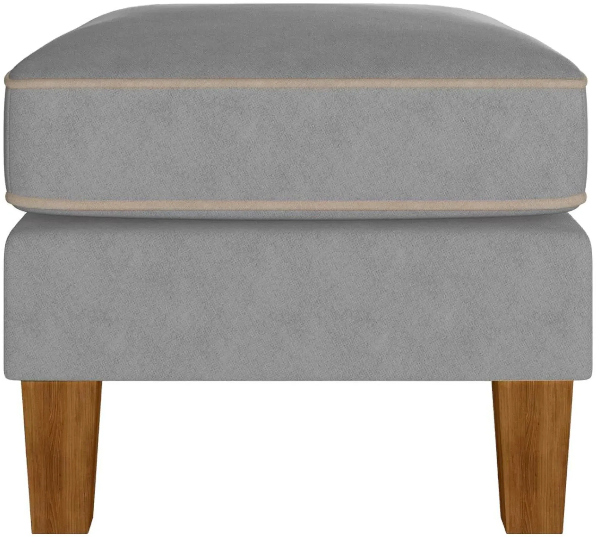 Nowata Bowen Ottoman - Grey, Chenille
