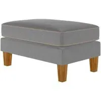 Nowata Bowen Ottoman - Grey, Chenille