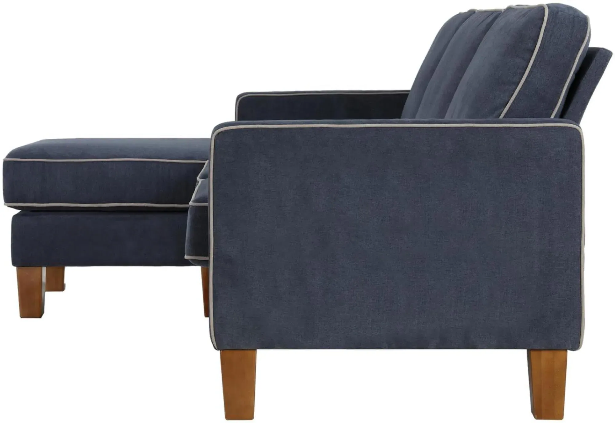 Nowata Bowen Sectional Sofa - Blue, Chenille