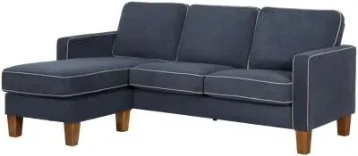 Nowata Bowen Sectional Sofa - Blue, Chenille