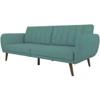 Nowata Brittany Futon Sofa Bed - Light Blue, Linen