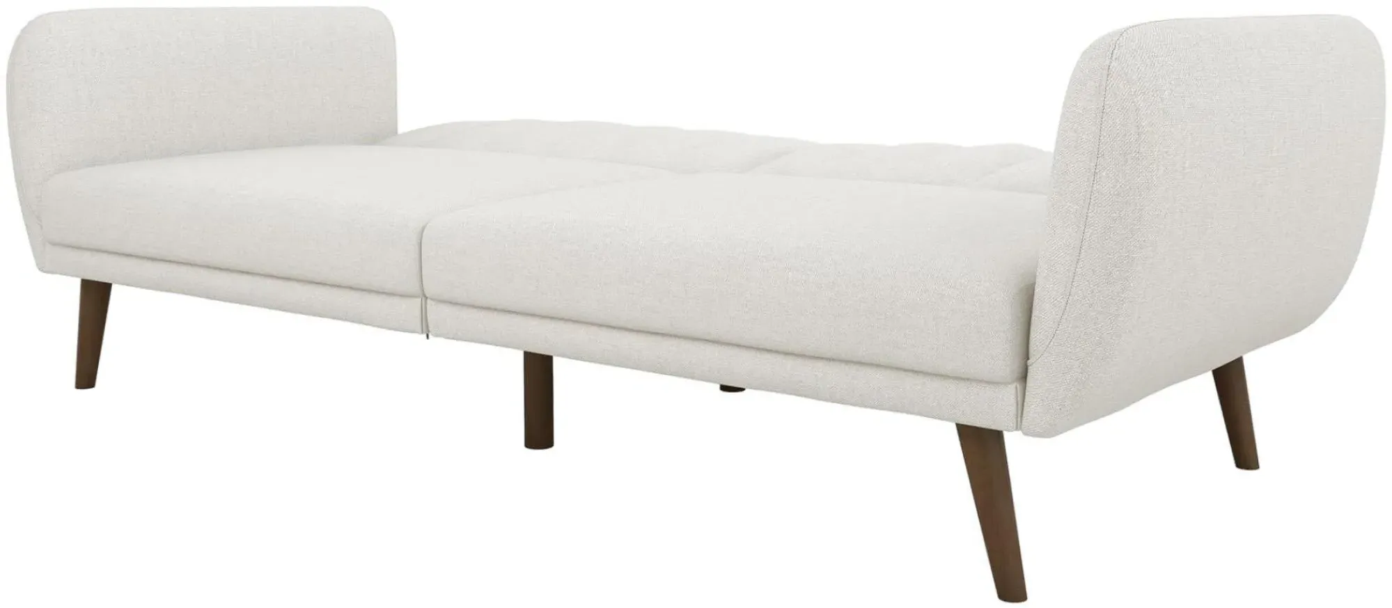 Nowata Brittany Futon Sofa Bed - Light Grey, Linen