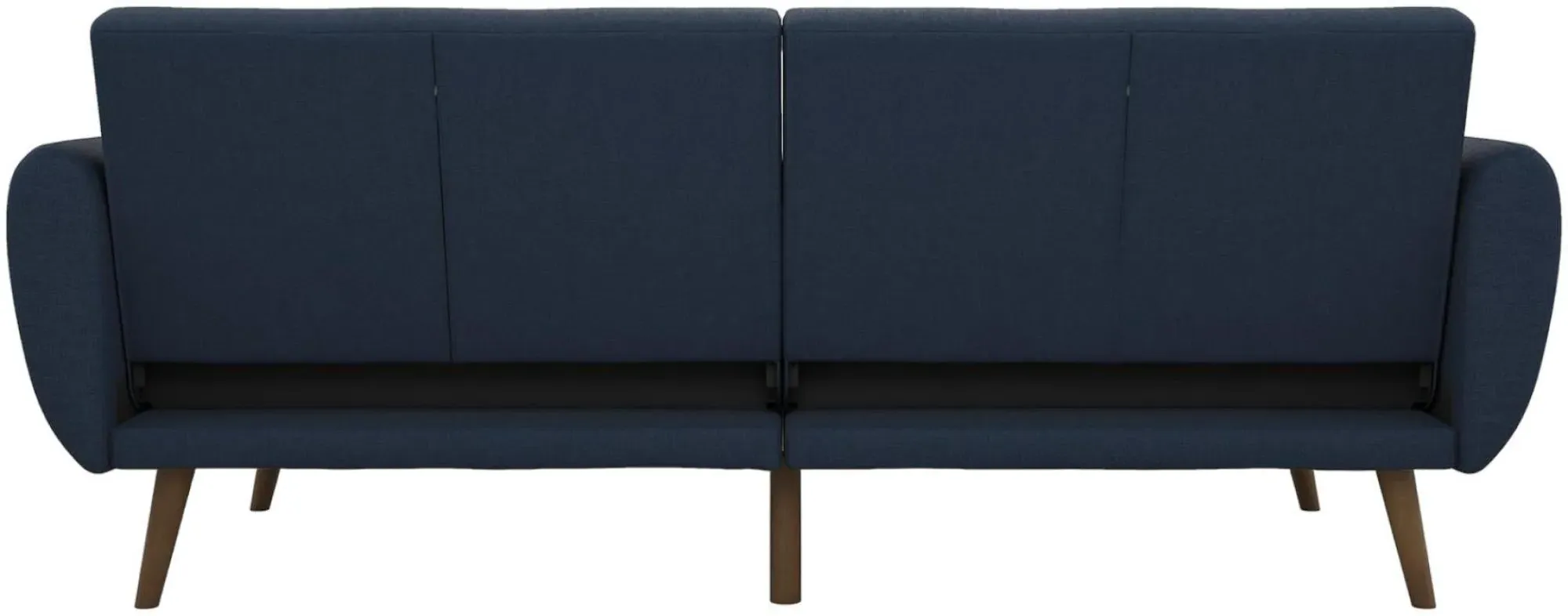 Nowata Brittany Futon Sofa Bed - Navy, Linen