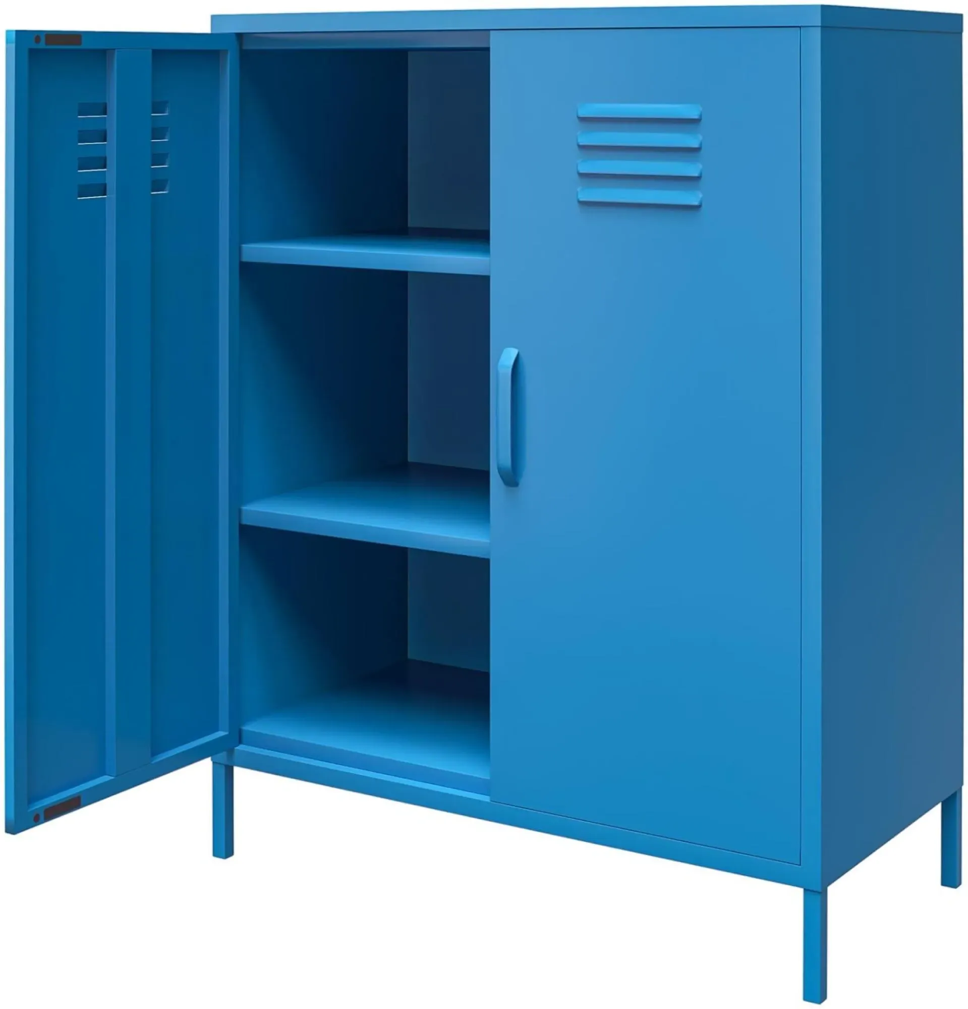 Nowata Cache 2 Door Locker Storage Cabinet - Blue