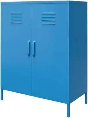 Nowata Cache 2 Door Locker Storage Cabinet - Blue image