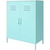 Nowata Cache 2 Door Locker Storage Cabinet - Mint