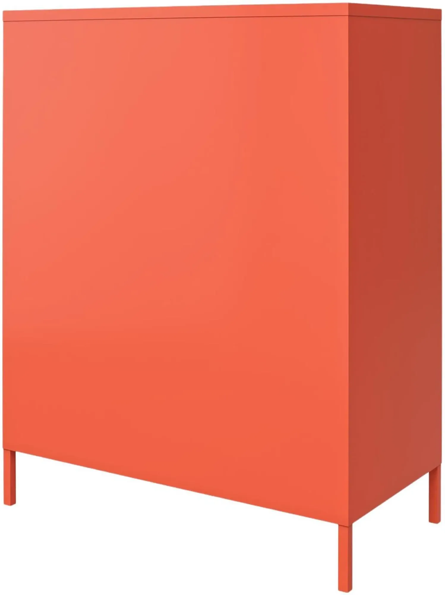 Nowata Cache 2 Door Locker Storage Cabinet - Orange