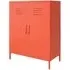 Nowata Cache 2 Door Locker Storage Cabinet - Orange
