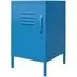 Nowata Cache Locker End Table - Blue