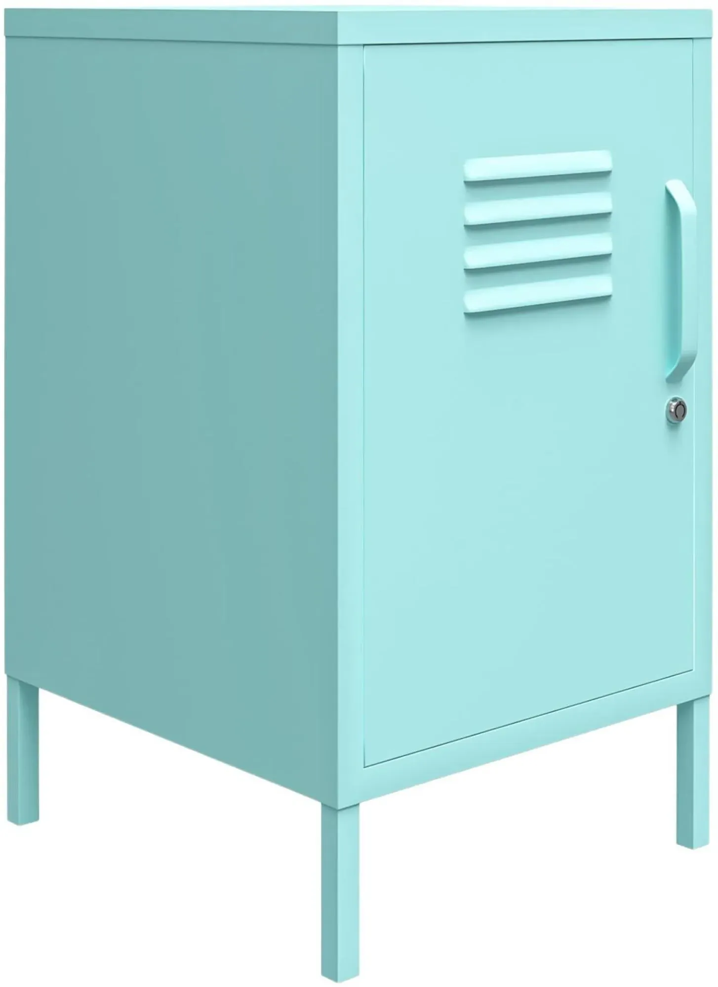 Nowata Cache Locker End Table - Mint