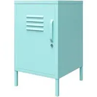 Nowata Cache Locker End Table - Mint