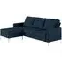 Nowata Chapman Sectional Sofa - Blue, Velvet
