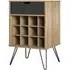 Nowata Contra Wine Rack Cabinet - Natural