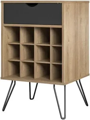 Nowata Contra Wine Rack Cabinet - Natural