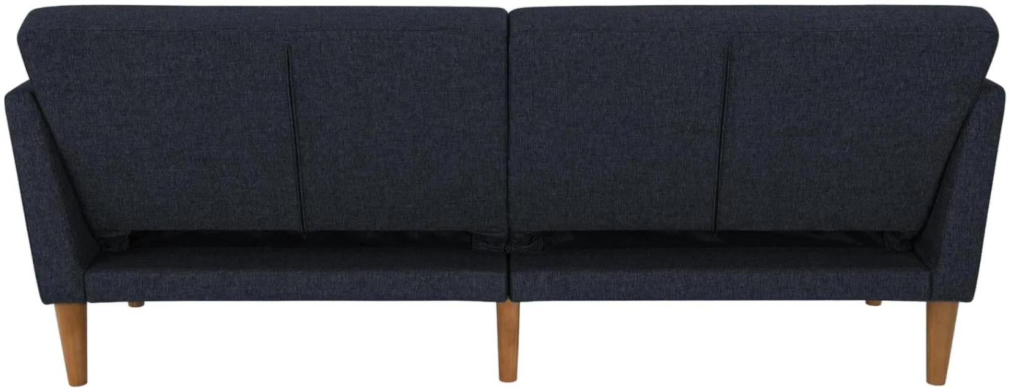 Nowata Futon Sofa Bed - Blue, Linen