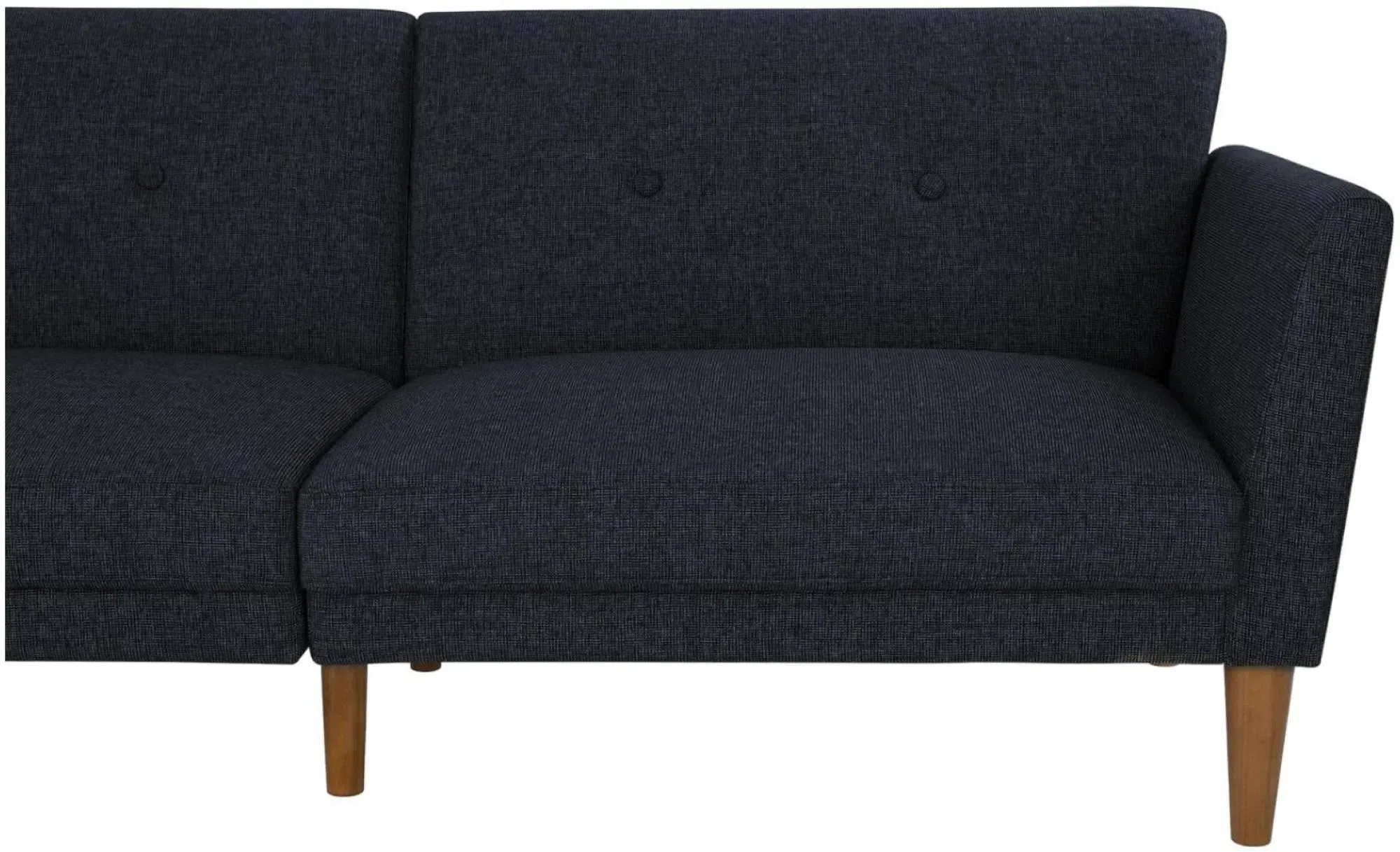 Nowata Futon Sofa Bed - Blue, Linen