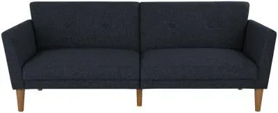 Nowata Futon Sofa Bed - Blue, Linen image