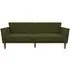 Nowata Futon Sofa Bed - Green, Linen