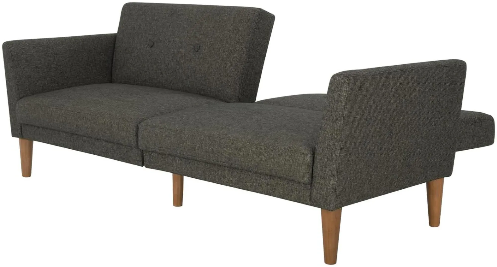 Nowata Futon Sofa Bed - Grey, Linen