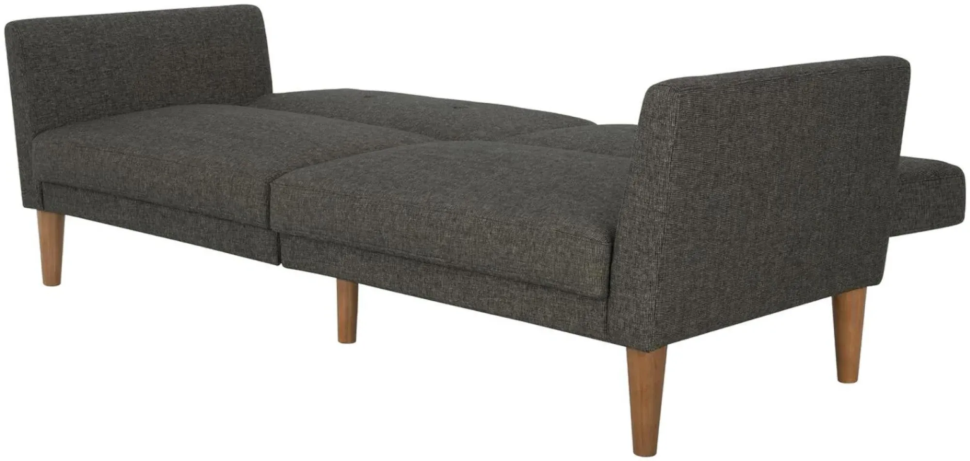 Nowata Futon Sofa Bed - Grey, Linen