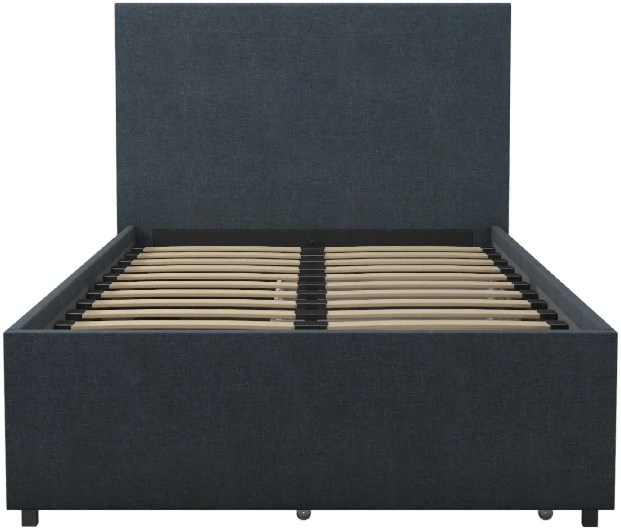 Nowata Kelly Single Bed with Storage - Navy
