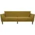 Nowata Regal Futon Sofa Bed - Mustard, Linen