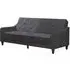Nowata Tufted Futon Sofa Bed - Grey, Velvet
