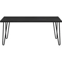Obion Coffee Table with Hairpin Legs - Black Oak