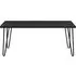 Obion Coffee Table with Hairpin Legs - Black Oak