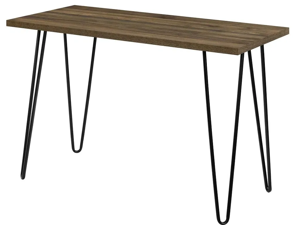 Obion Desk with Hairpin Legs - Walnut