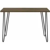Obion Desk with Hairpin Legs - Walnut