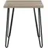 Obion End Table with Hairpin Legs - Rustic Oak