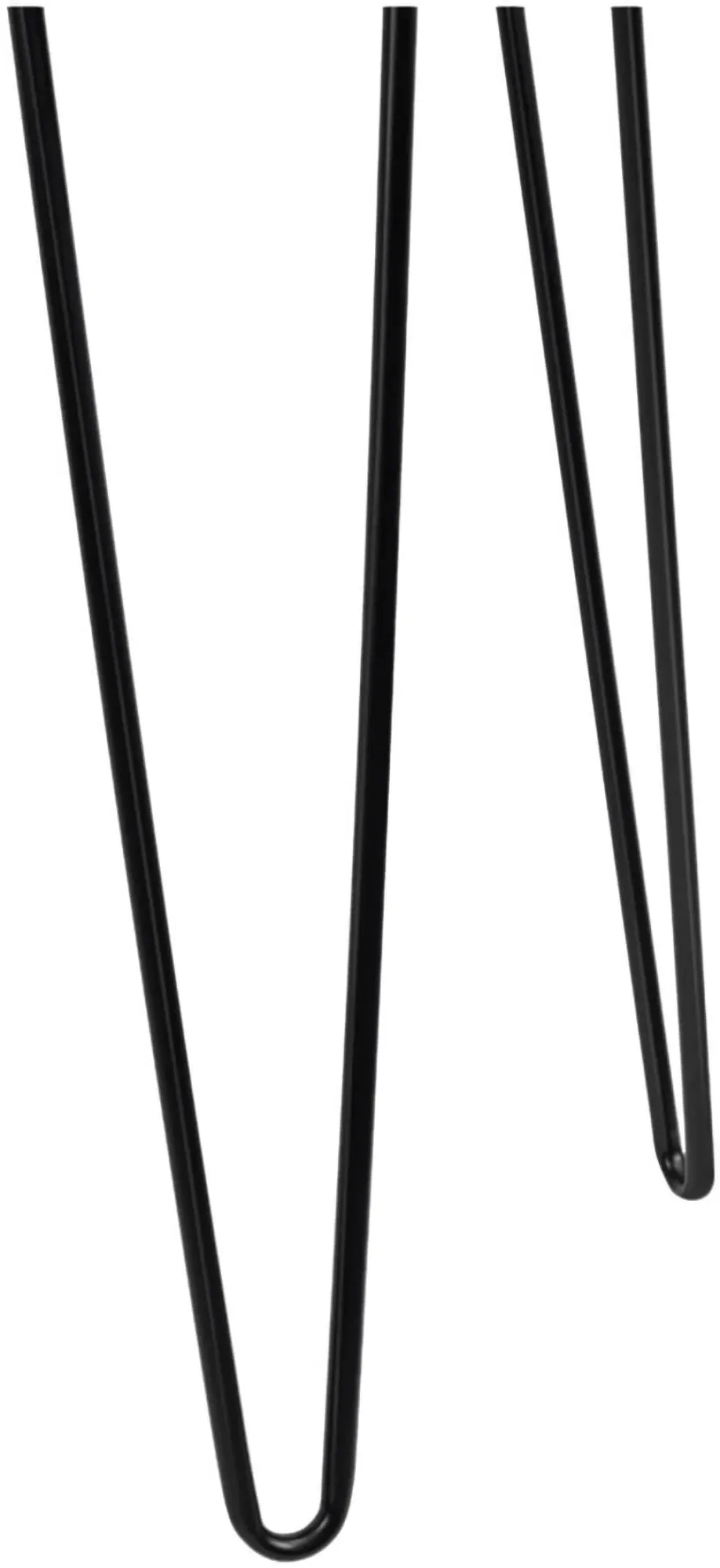 Obion TV Stand with Hairpin Legs - Black Oak