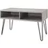 Obion TV Stand with Hairpin Legs - Grey Oak