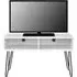 Obion TV Stand with Hairpin Legs - White