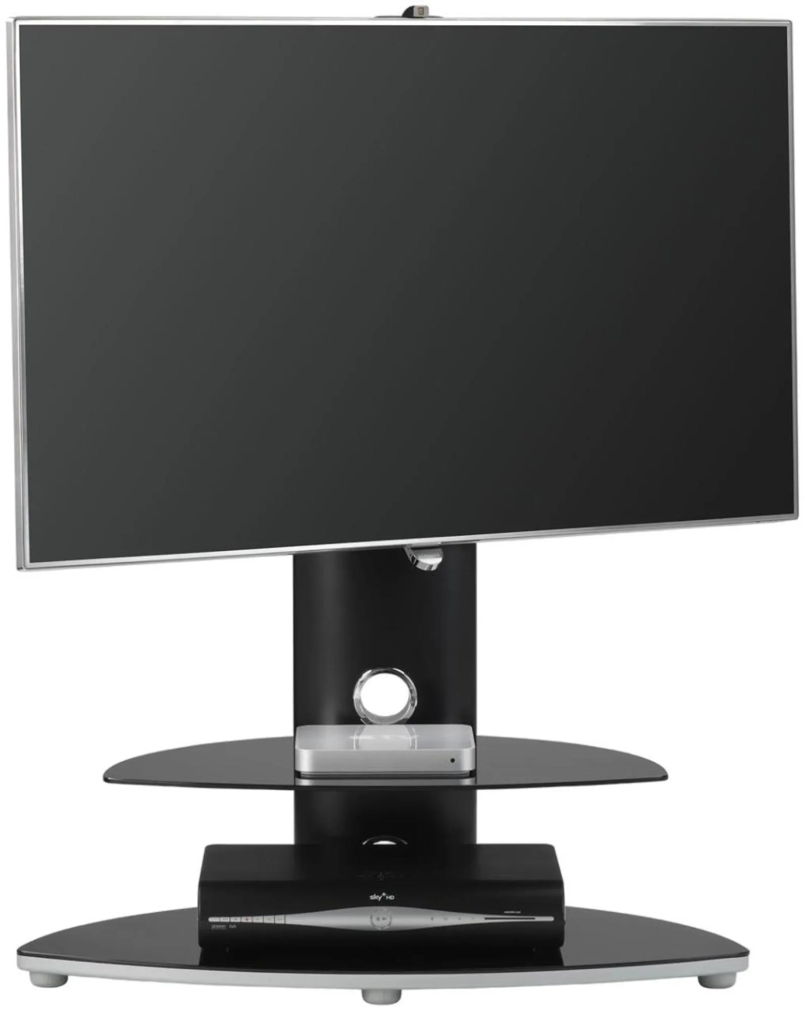 Paha 2 Shelf TV Stand with Bracket - Black