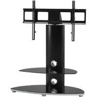 Paha 2 Shelf TV Stand with Bracket - Black