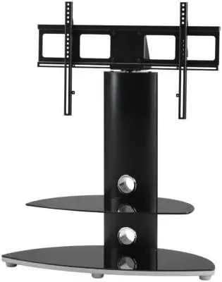 Paha 2 Shelf TV Stand with Bracket - Black image