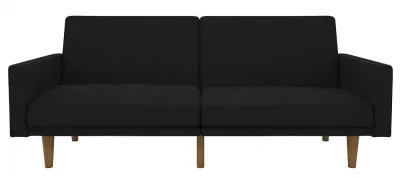 Paso 2-Seater Sofa Bed - Black, Linen image