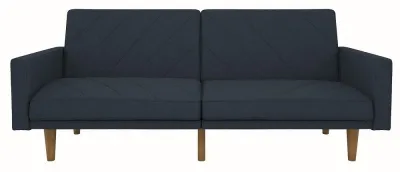 Paso 2-Seater Sofa Bed - Navy Blue, Linen